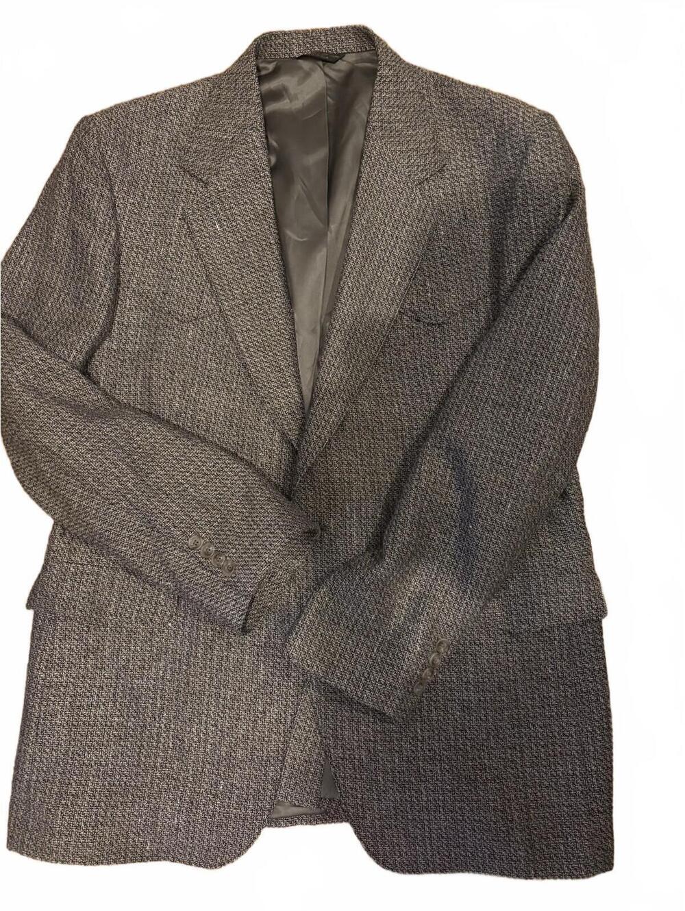 Men's Vintage Western Style Brown Wool Sport Coat by Laccros